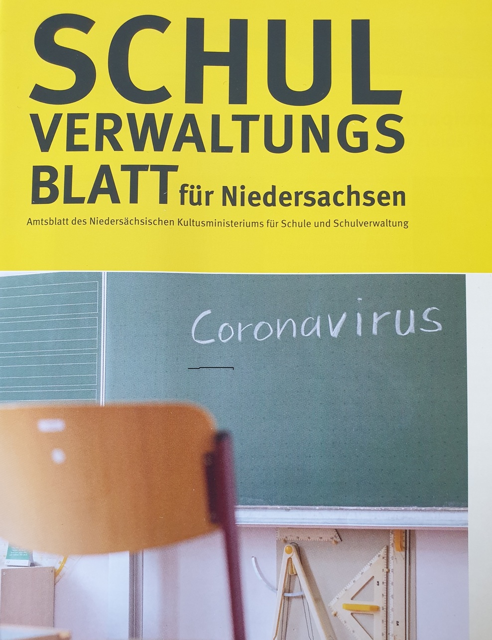 Bild vom Cover einer Schulverwaltungsblattes